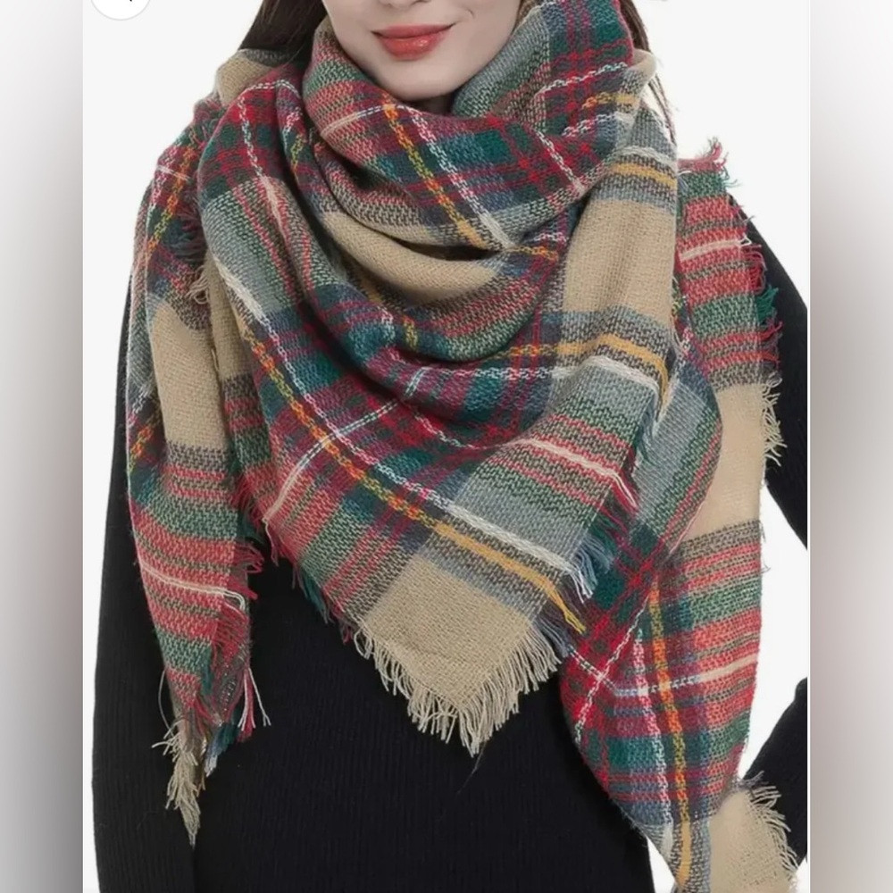 NWT! Blanket Scarf by Top it Off, Tan Scarf